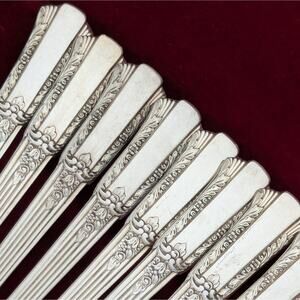 Antique Silverplated Flatware, Service For 8, WM. Rogers Jubilee 1953